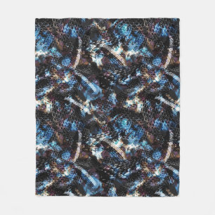 Snake skin fleece blanket