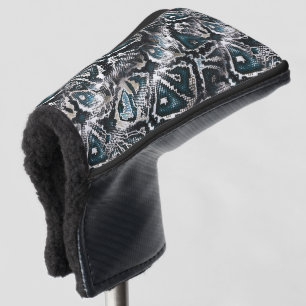Snake skin golf head cover