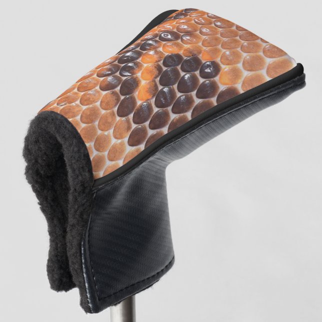 Snake Skin Golf Head Cover (3/4 Front)