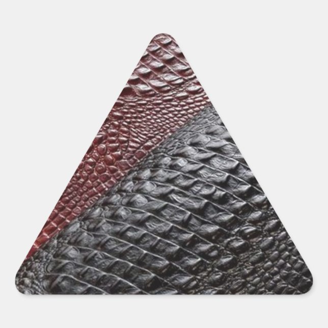 Snake skin look triangle sticker (Front)