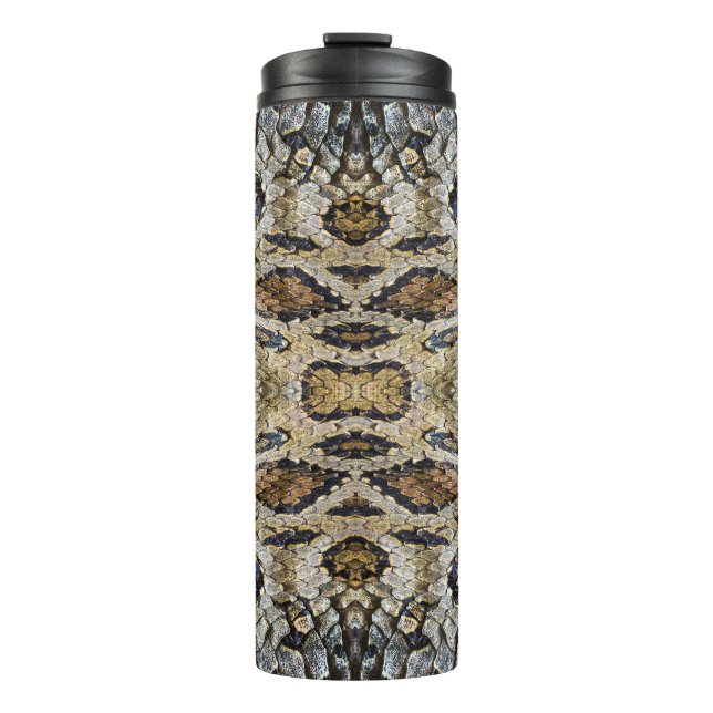 Snake Skin Pattern Texture Thermal Tumbler (Front)