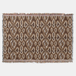 Snake Skin Print Throw Blanket