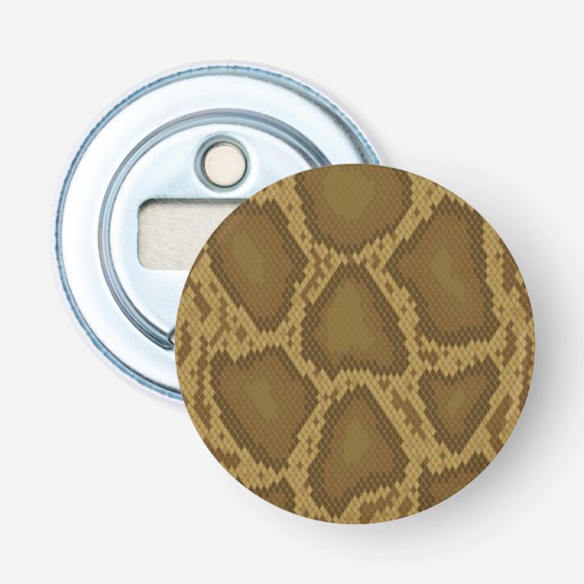 Snake skin, reptile pattern bottle opener (Front)