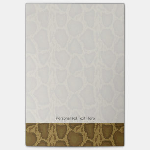 Snake skin, reptile pattern post-it notes