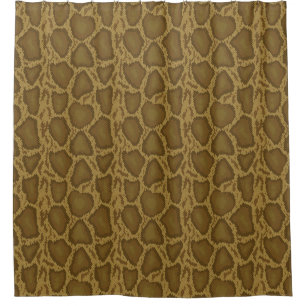 Snake skin, reptile pattern shower curtain
