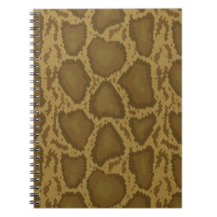 Snake skin, reptile pattern spiral notebook