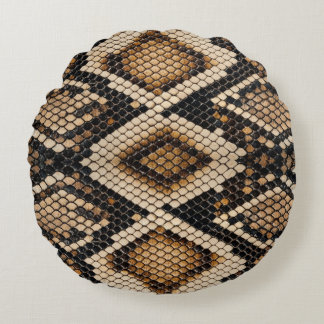 Snake Skin Round Pillow