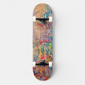 Snake Skin Skateboard Vibrant Colourful Luxury
