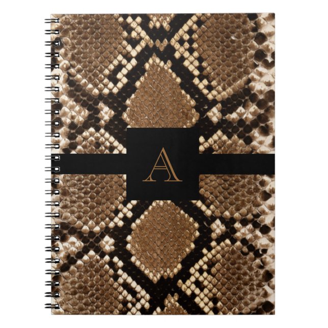 Snake Skin Spiral Notebook (Front)