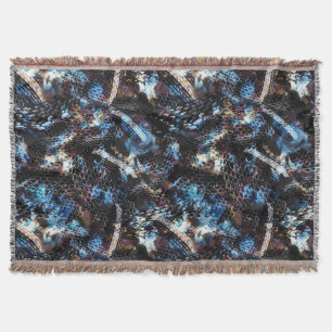 Snake skin throw blanket