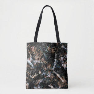 Snake skin tote bag