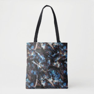 Snake skin tote bag