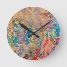 Snake Skin Wall Clock Subtle yet Bold Vibrant