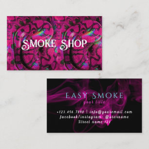 Snake Smoke Shop Business Card