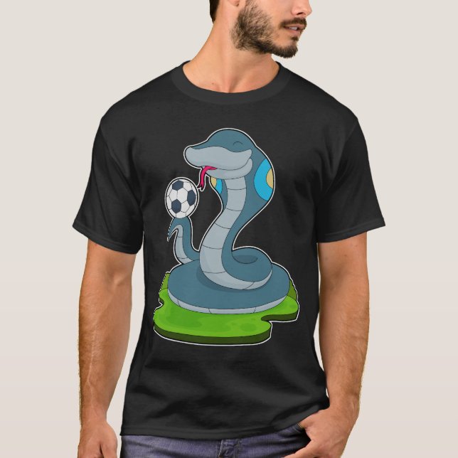 Snake Soccer player Soccer T-Shirt (Front)