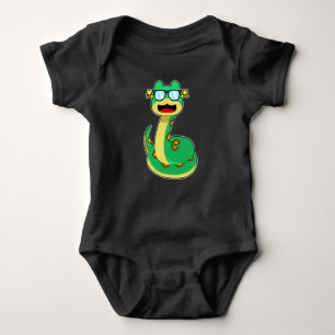 Snake Sunglasses Baby Bodysuit