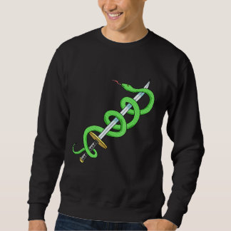 Snake Sword Reptile Herpetologist Herpetology Sweatshirt