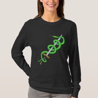 Snake Sword Reptile Herpetologist Herpetology T-Shirt