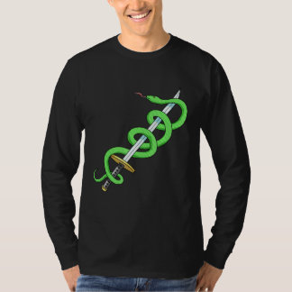 Snake Sword Reptile Herpetologist Herpetology T-Shirt