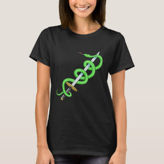 Snake Sword Reptile Herpetologist Herpetology T-Shirt