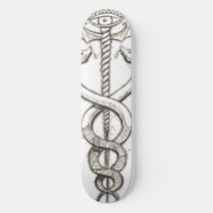 snake-sword skateboard