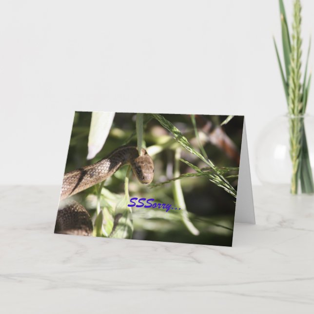 Snake Sympathy Card (Front)