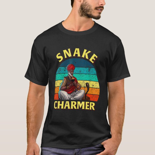 Snake Trainer Acrobat Circus Carnival For Animal T T-Shirt (Front)