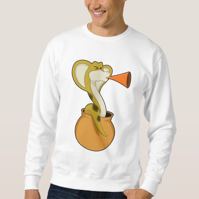Snake Trumpet Music Sweatshirt (Front)