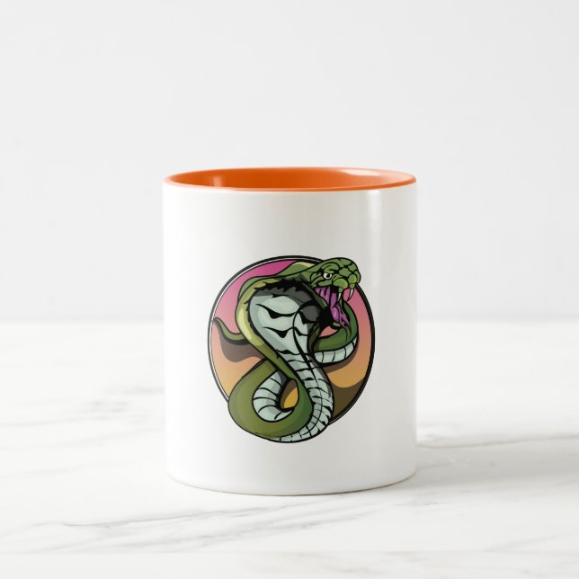 Snake Two-Tone Coffee Mug (Center)