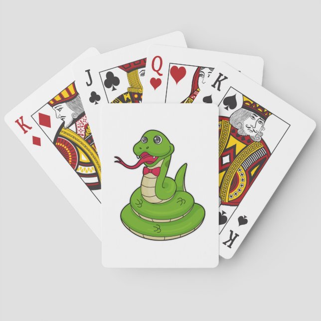 Snake with Bow tie Playing Cards (Back)