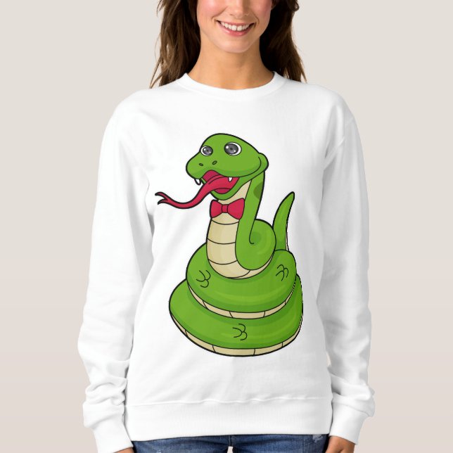 Snake with Bow tie Sweatshirt (Front)