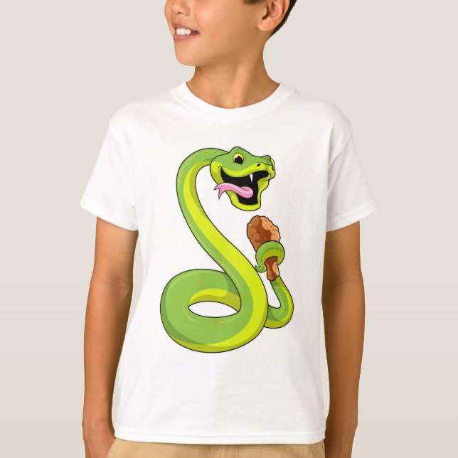 Snake with Chicken T-Shirt (Front)