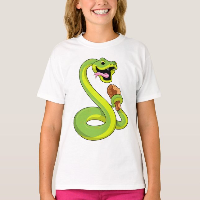 Snake with Chicken T-Shirt (Front)