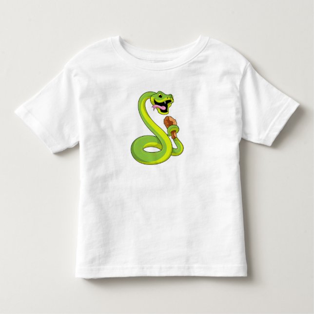 Snake with Chicken Toddler T-Shirt (Front)