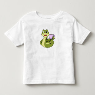 Snake with Cup of Coffee Toddler T-Shirt