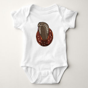 Snake with Donut Baby Bodysuit