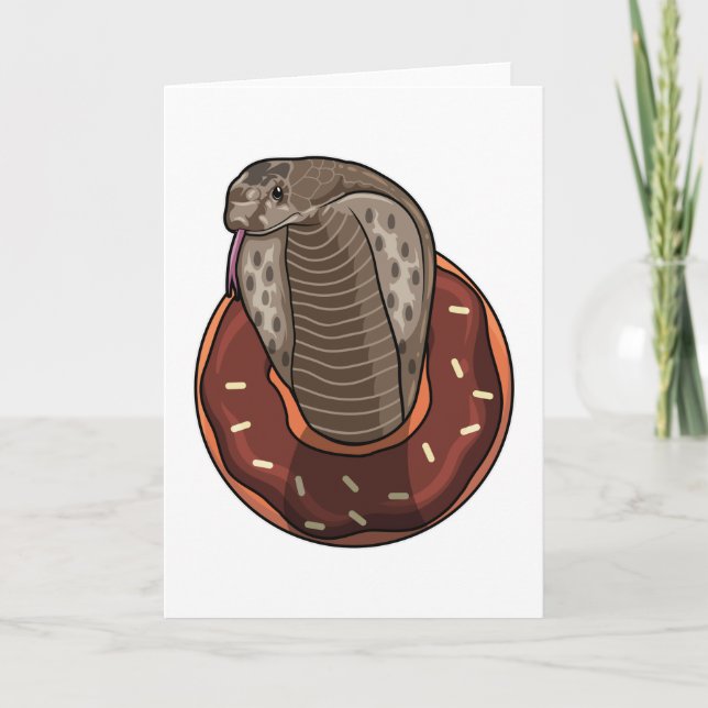 Snake with Doughnut Card (Front)