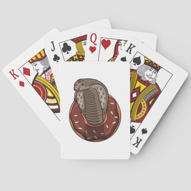 Snake with Doughnut Playing Cards (Back)