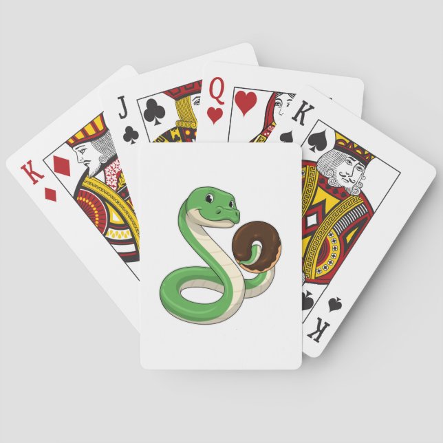 Snake with Doughnut Playing Cards (Back)