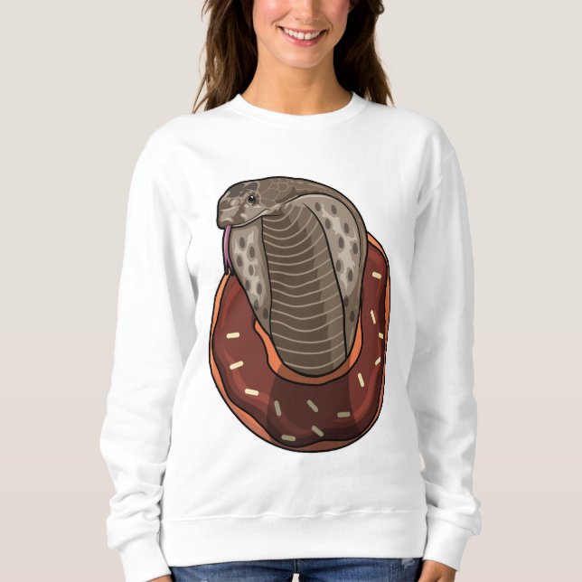 Snake with Doughnut Sweatshirt (Front)
