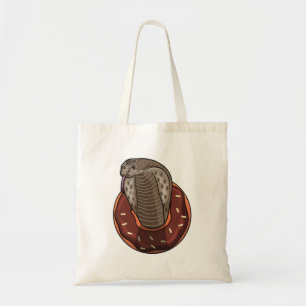 Snake with Doughnut Tote Bag