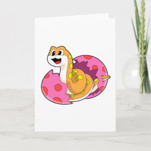 Snake with Egg Card