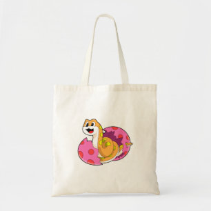 Snake with Egg Tote Bag