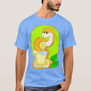 Snake with Glass of Lemon juice T-Shirt