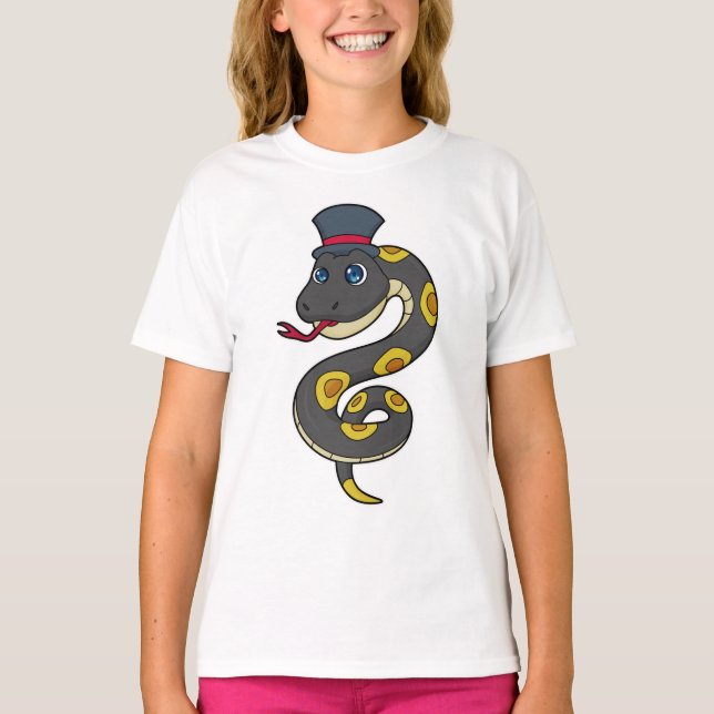 Snake with Hat T-Shirt (Front)