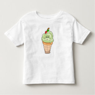 Snake with Ice cream cone & Cherry Toddler T-Shirt