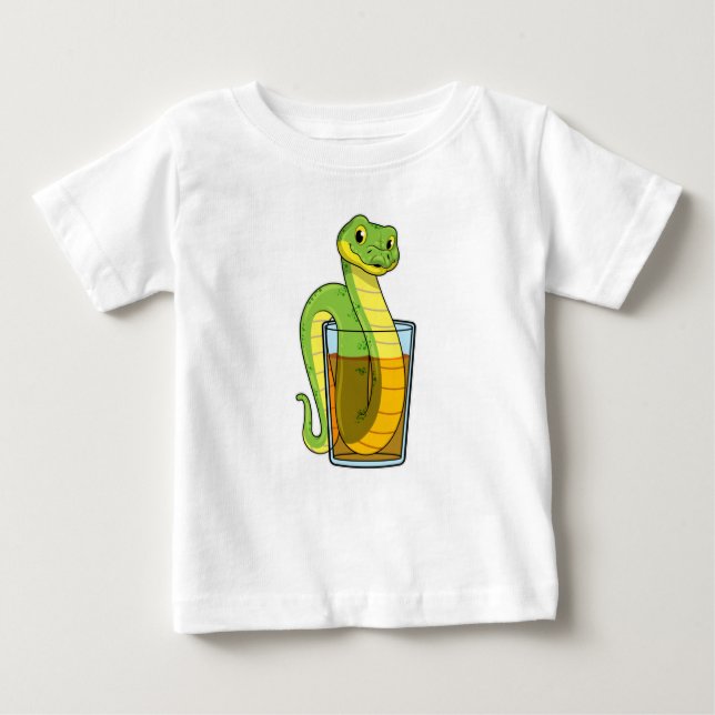 Snake with Juice Baby T-Shirt (Front)