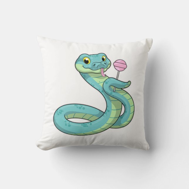 Snake with Lollipop Cushion (Front)
