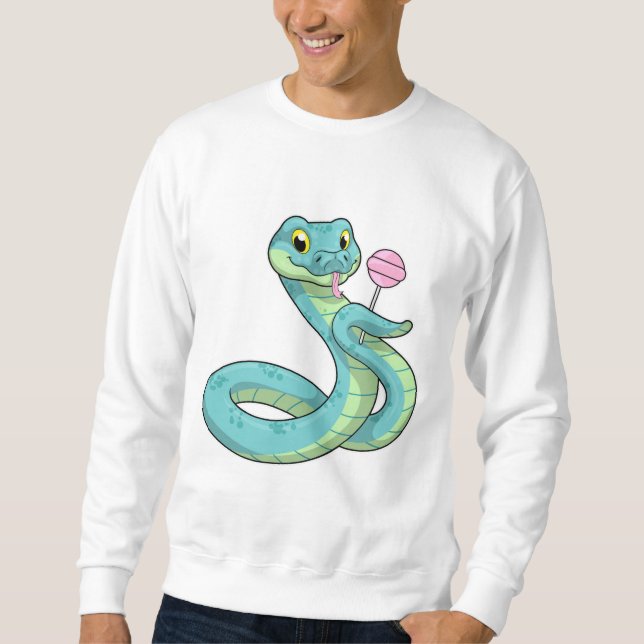 Snake with Lollipop Sweatshirt (Front)