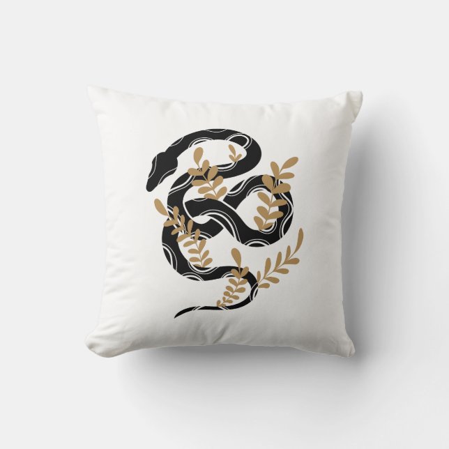Snake with plants cushion (Front)